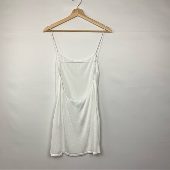 Gauge81 Hira Short Mini Diamond Backless Dress Ivory White XS - Picture 7 of 9
